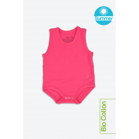 J Body 0-36 mesi -Bio Cotton Summer - Smanicato - Fucsia