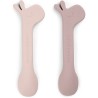 Donebydeer - Set 2 Cucchiai in Silicone per Bambini - Lalee - Cipria