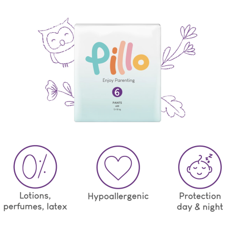 Pillo Pants Enjoy Parenting - Pannolini  Mutandina Tg 6 - 13 - 18 kg - 23 pz