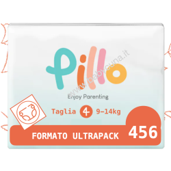 Pillo Taglia 4 - 9/14 Kg 456 Pz (12 pacchi) - Pannolini Enjoy