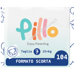 Pillo Taglia 7 - 15+ Kg 104 Pz (4 pacchi) - Pannolini Enjoy