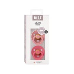Bibs Color - Set 2 Succhietti - 6-18 M - Coral/Dusty Pink