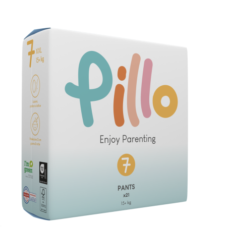 Pillo Pants Enjoy Parenting - Pannolini Mutandina Tg 7 - 15+ kg - 21 pz