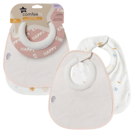 Tommee Tippee - Set 2 Bavaglini morbidi -  0+m