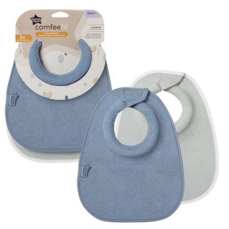 Tommee Tippee - Set 2 Bavaglini morbidi -  0+m