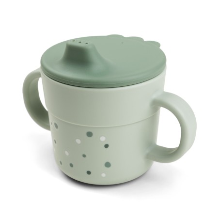 Donebydeer - Tazza Con Beccuccio - Happy Dots Verde - 100% PP Alimentare