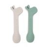 Donebydeer - Set 2 Cucchiai in Silicone per Bambini - Lalee - Verde