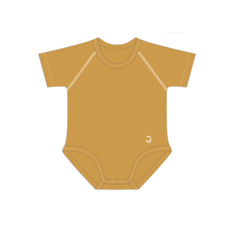 J Body 0-36 mesi - Bio Cotton 4Season - mezza manica - Mustard