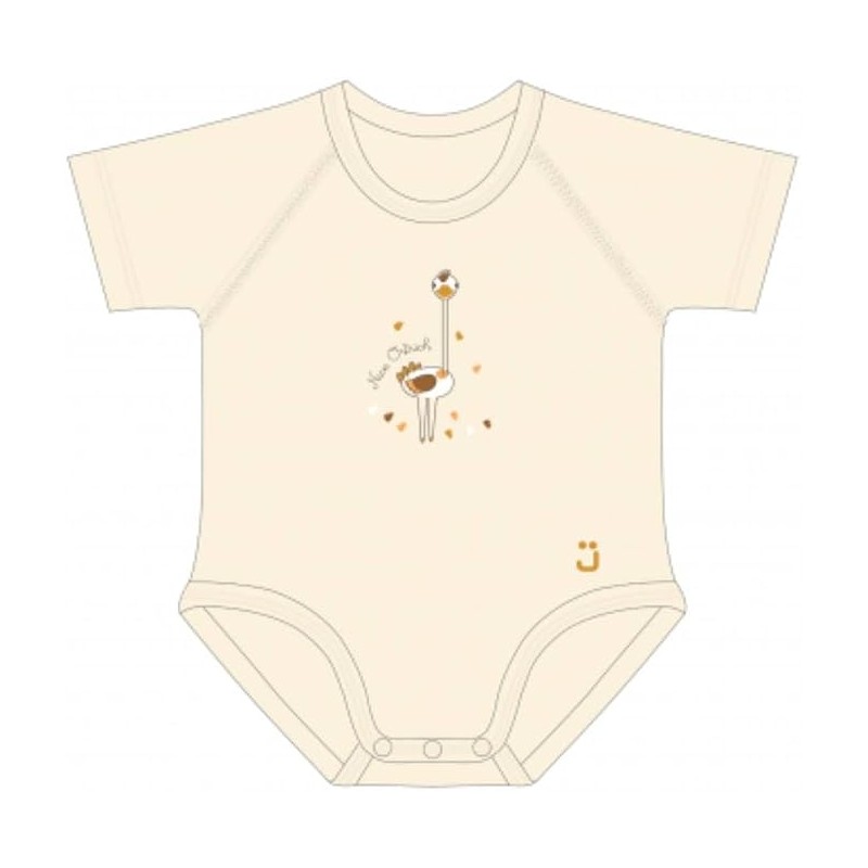 J Body 0-36 mesi - Bio Cotton 4Season - Mezza manica - Struzzo