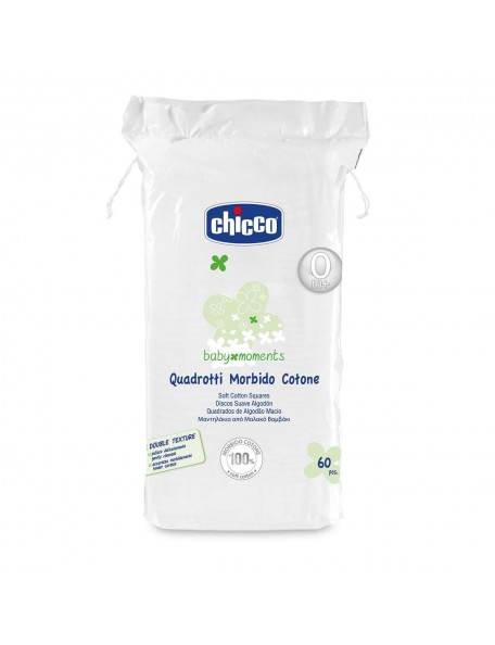 Chicco - Quadrotti morbido cotone - 60 pz