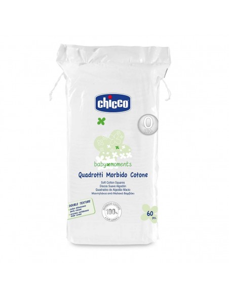 Chicco - Quadrotti morbido cotone - 60 pz