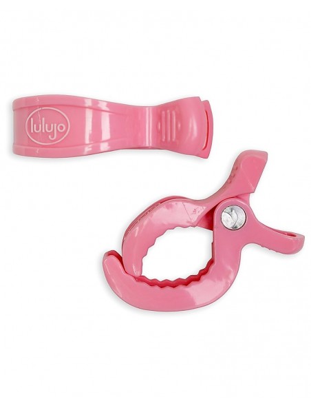 Lulujo - Clip per Passeggino, Confezione da 2 - Rosa