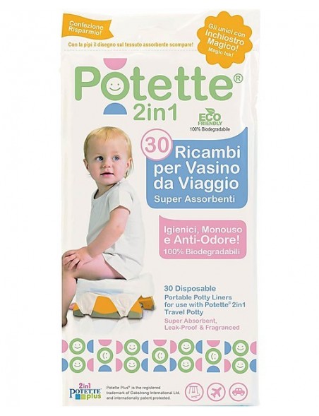 Potette 2in1- 30 Ricambi per vasino da viaggio