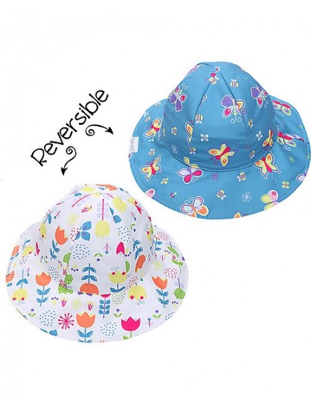 FlapjackKids - Cappellino Estivo Reversibile UPF 50 - Butterfly