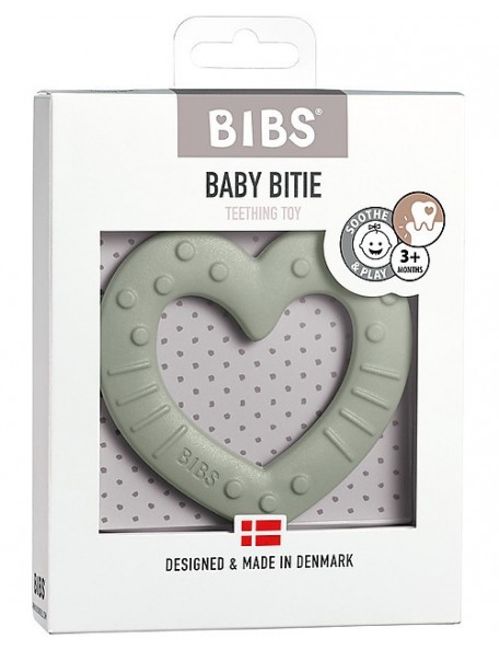 Bibs Colour - Massaggiagengive Baby Bitie - Cuore Salvia