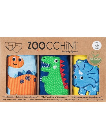 ZOOCCHINI training pants 3-pack Boys jurassic pals