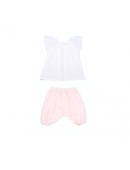 Kids Company - Completo Bianco - Rosa