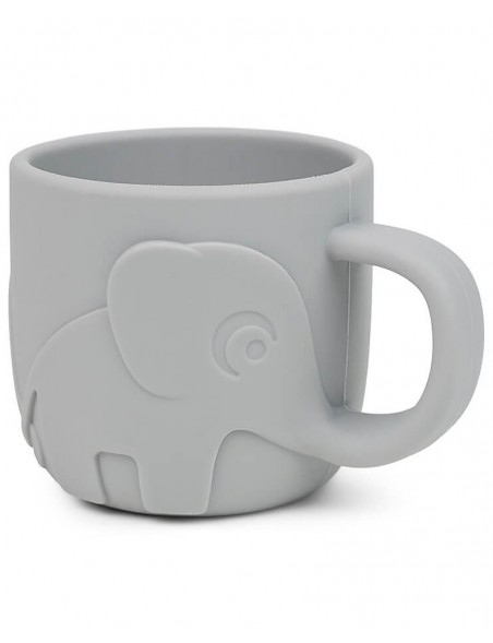 Done By Deer  Tazza Peekaboo - Elefante - Grigio - 100% Silicone Alimentare - 165ml