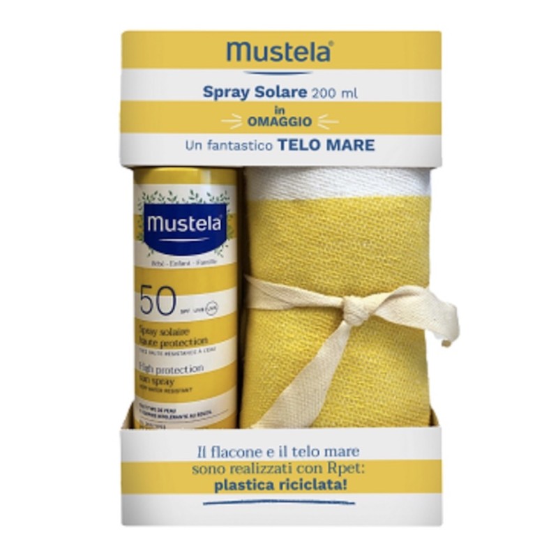 Mustela - Spray solare 50+ - 200 ml - Telo mare omaggio
