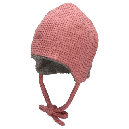 Sterntaler - Cappellino Neonato con Paraorecchie e Laccetto - Rosa