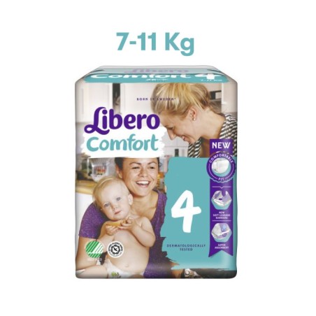 Libero - Pannolini Comfort 4 - 7/11 Kg - 26 Pz