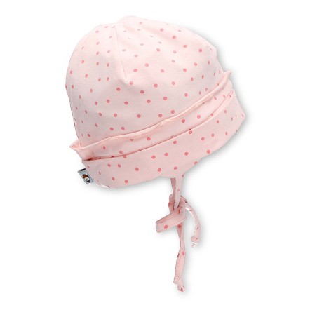 Sterntaler - Cappellino con laccetto - Rosa Pois